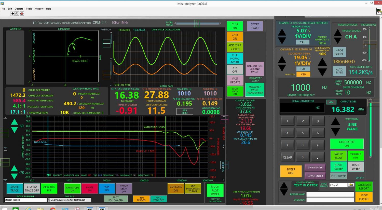 xfmr analyzer